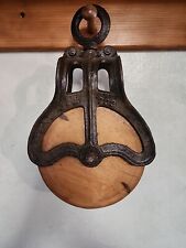 Large Antique Barn Pulley 203 Trolley Barn Find Early Farm Salvage picture