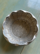 Vintage World Hand Forged Aluminum Bowl - Flower Pattern picture