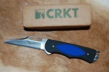 CRKT Edgie 2 Self Sharpening Lockback Knife 6444B - Blue - New picture