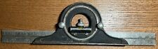 Antique Stanley Protractor/ Level W/ 12” Rule #122 picture