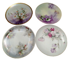 4 Vintage/Antique?  8.5 Inch Floral Plates Incl. Made in Austria, Limoges France picture