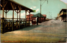 Vintage C. 1910's Boardwalk Old Street Lamps Ocean City New Jersey NJ Postcard picture
