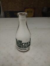 Vintage Hillcrest Dairy Pennington NJ One Quart Milk Bottle picture