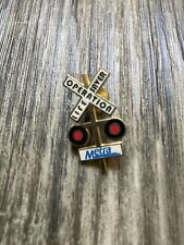 🚂 Rare Metra Operation Lifesaver Hat Pin with original back clamp picture