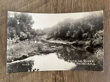 Early 1900’s Pembina River - Walhalla, ND - Antique Real Photo Postcard RPPC picture