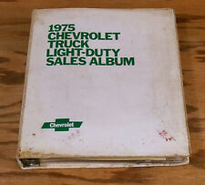 Original 1975 Chevrolet Light Duty Truck Dealer Sales Album 75 Pickup Blazer picture