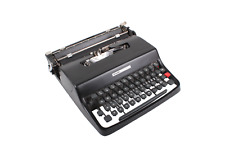Olivetti Lettera 32 Matte Black Vintage, Manual Typewriter, Serviced picture
