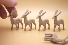 Miniature Buck Male Deer, 6 Pk Reindeer Figurines for Model or Fairy Garden picture