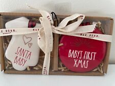 Rae Dunn Ceramic Ornaments Baby's First Christmas **RARE** picture