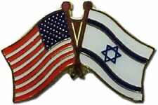 USA Israel Friendship Crossed Lapel Hat Pin Tie Tac FAST USA SHIPPING picture