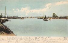 GA~GEORGIA~SAVANNAH~RIVER SCENE~EARLY~MAILED 1910 picture