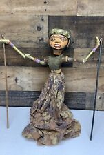 Vintage Antique Indonesian Wayang Golek Hand Painted Puppet Large picture