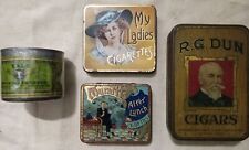 Cool Vintage Cigar Tins, Lot Of 4 picture