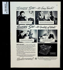 1937 Underwood Elliott Fisher Co. Typewriters Vintage Print Ad 31630 picture