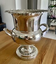 Vtg Sheridan Silver Plate Ornate Champagne/Ice Bucket/Trophy 10.5” picture