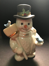 2005 LENOX Holiday Christmas Friendly Fellow Annual Snowman Figurine Bluebirds picture