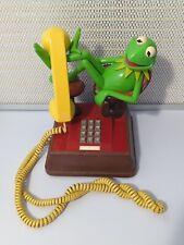 Vintage Kermit the Frog Push Button Phone Jim Henson Muppets 1983 picture