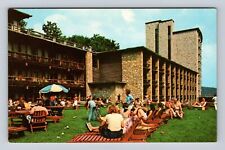 Champion PA-Pennsylvania, Seven Springs Mountain Resort Patio, Vintage Postcard picture