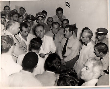 CUBAN MIN SEGUNDO CURTI SERGIO CLARK & PUBLIC BUS DRIVERS CUBA 1952 Photo Y 431 picture