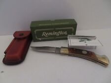 Remington R-9 Outdoorsman Single Blade Lockback Pocket Knife w/Sheath & Box picture