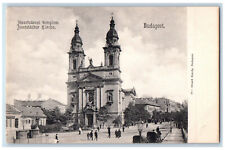 Budapest Hungary Postcard Josefstadt Church Road View c1905 Unposted Antique picture