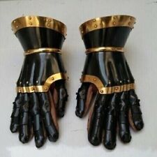 Medieval Steel Gothic Gauntlet Gloves, New Antique Gauntlet Functional Armor picture