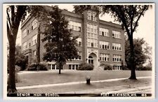 Fort Atkinson Wisconsin~Senior High School~1952 RPPC picture