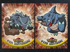 Pokemon Topps Cards #111 Rhyhorn, #112 Rhydon,  Non Holo Cards 2x picture