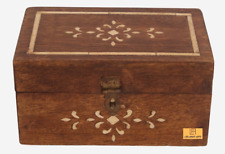 Antique Look Box Bone Inlay Home Decor Storage Gifts Box picture