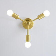 3-Light Semi Flush Ceiling Light Fixture -Brushed Gold /Minimal Sputnik Lighting picture