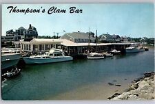 C1940 Thompson Brothers Clam Bar Wychmere Harbor Cape Cod MA Chrome Postcard picture