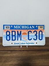 1998 Michigan License Plate Great Lakes Splendor #8BMC30 picture
