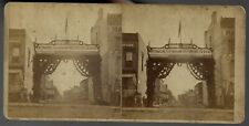 Canandaigua NY Main Street 1870s  Stereoview 