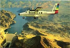 Vintage Postcard 4x6- PLANE FLYING OVER HOOVER DAM, COLORADO RIVER, AZ. - NV. picture
