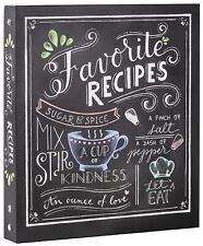 Deluxe Recipe Binder - Favorite Recipes (Chalkboard) - Write In Your Own Recipes picture
