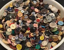 Assorted Mixed Vintage Button Lot Various Materials Sizes Shapes Crafts Art (A1) picture