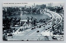 Postcard Wilshire Boulevard Los Angeles California CA, Vintage Chrome F17 picture