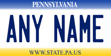 Pennsylvania License Plate Aluminum Custom Personalized picture