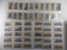 Turf Carreras Cigarette Cards British Railway Locomotives 1952 Complete Set 50 picture