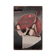 Pin Up Metal sign Vintage Aluminum metal sign 3 Size option picture