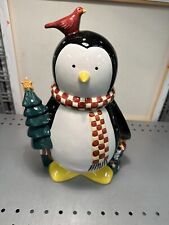 Vintage Sakura Christmas Winter Penguin Ceramic 12