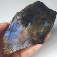 AAA 56.2G Natural Purple Rainbow Labradorite Crystal Polished Stone Healing YJ27 picture
