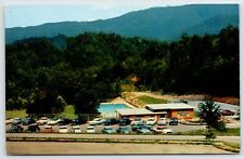 Postcard Swimming Pool At Fontana Village Resort, Fontana Dam NC Unposted picture