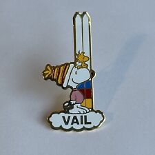 Vintage Ski Pin Vail Snoopy Woodstock 2