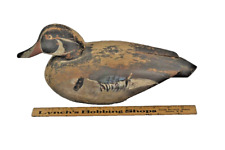 antique duck decoy Chief Eugene Cuffee 14 in paint loss Shinnecock Tribe real  picture