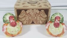 Vintage May Company Turkey Salt Pepper Shakers Harvest Collection Vegetable 1995 picture
