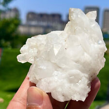167G Natural white crystal Himalayan quartz cluster/mineral picture