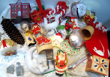 Vintage Christmas Ornaments - 25 PRE-OWNED ASSORTED - VARIOUS SIZES & COLORS picture