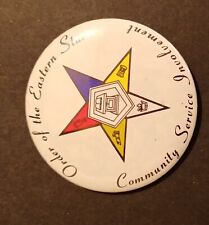 Vintage Order of the Eastern Star Pin Back.  Collectors Piece. picture