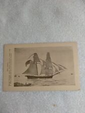 Postcard,  1920-1930, Essex Institute Tall Schooner Ship, Series #6 picture